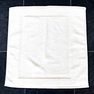Tapis de bain en coton 100% à séchage rapide, design personnalisé en relief, respectueux de l'environnement, pour hôtel, spa et resort - Product Image 1