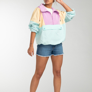 Factory Wholesale High Quality <b>Women</b> <b>Windbreaker</b> Jacket Custom Logo New Streetwear Style Printed <b>Women</b> <b>Windbreaker</b> Jacket - Product Image 3