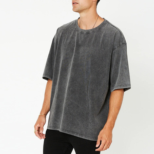 2026 New Design Short Sleeve Soft Custom Acid Washed <b>Men</b> T Shirts Casual Street Wear OEM Serviced 100% Cotton Eco-Friendly - Product Image 1