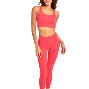 Ensembles de yoga pour femmes fabriqués en usine, best-sellers, taille élastique, vêtements de fitness, couleur et taille personnalisées - Product Image 1
