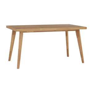Mesa de Comedor Moderna de Madera Maciza de Parqué, Mesa de Cocina Rectangular, Muebles de Estilo Mediados de Siglo para el Comedor del Hogar - Product Image 1