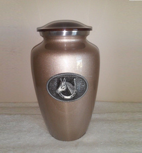 Urne funéraire en aluminium de style européen personnalisée en gros pour les cendres d'adultes et d'animaux de compagnie, métal de haute qualité personnalisable - Product Image 5