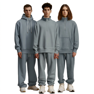 Veste polaire unie pour homme, zippée, coupe oversize, finition délavée, respirante, écologique, directement de l'usine - Product Image 6