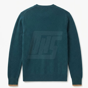 Pull en maille texturée pour homme, confortable et chaud pour l'hiver, style décontracté, avec ourlet, poignets et col côtelés - Product Image 2