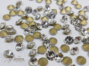 Piedras de Cristal Chaton de Primera Calidad para Joyería, Piedras de Cristal Facetadas con Reverso Puntiagudo, Gemas de Vidrio Sueltas para Manualidades - Product Image 6