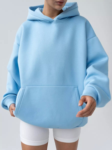 Sudadera con Capucha Extra Grande de Primera Calidad, Personalizada, con Logotipo, de Algodón y Felpa, para Mujer - Product Image 2