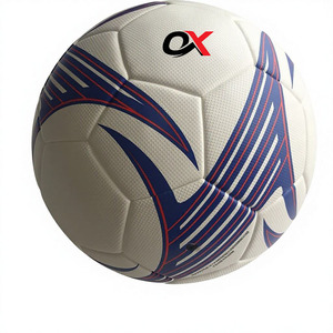 Balón de Fútbol Ox Talla 5 Blanco con Patrón Morado, Balón Resistente para Entrenamiento y Competición - Product Image 3