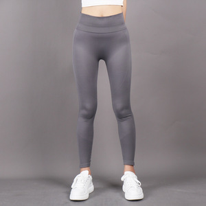 High Waist Seamless <b>Leggings</b> <b>Women</b> Tummy Control Solid <b>Pink</b> Athletic Full Length Pants - Product Image 5