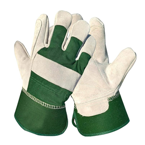 Good Quality Cowhide Leather Material Gardening Gloves Professional Manufacture Safety <b>Heat</b> Resistant Carpenter Working Gloves - Product Image 1