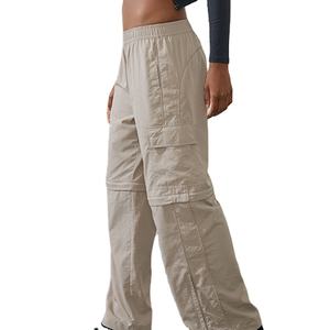กางเกงคาร์โก้ผู้หญิงขายดี ผ้าฝ้าย 100% คุณภาพสูง ตัดเย็บตามสั่ง ขายส่ง ราคาพิเศษ ทรงปกติ มีกระเป๋าหลายช่อง - Product Image 1