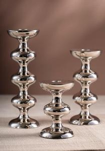 Stainless Steel <b>Candlestick</b> Holder Set of 3 Modern Design Home Decoration Durable Metal Candle Holders - Product Image 3