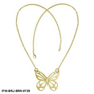 Collier tendance pour femme avec pendentif papillon, laiton plaqué or 18 carats, finition dorée durable, idéal pour un anniversaire - Product Image 5