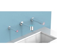 Hygicare Robinet intelligent 3-en-1 en acier inoxydable 304 avec capteur, sèche-mains et distributeur de savon, séchage en 10 secondes, IP35 anti-goutte, pour hôtels et usage domestique