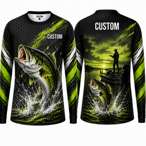 เสื้อตกปลาพิมพ์ลายตามสั่ง Sublimation SFIVE INDUSTRIES เสื้อแขนยาวสำหรับตกปลา ป้องกันแสงแดด UPF50 น้ำหนักเบา แห้งเร็ว - Product Image 1