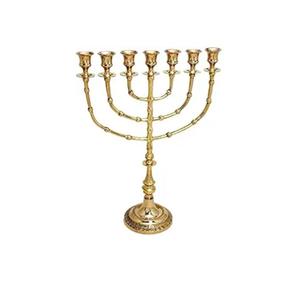 Menorah Tradicional Extra Grande para Hanukkah, para usar con Velas de Shabat o Copas de Aceite, Menorah de Aspecto Antiguo para Templo - Product Image 2