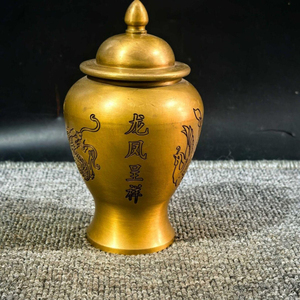 Decorative Look Attractive Gold Color Finishing High Standard Quality Metal Made Ginger Jar Table Centerpiece & Decor Supply - Product Image 6