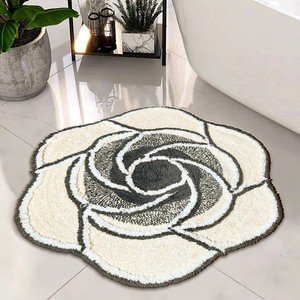 High Quality Cotton Eco-Friendly <b>Non</b>-<b>Slip</b> Reversible Rectangle <b>Bath</b> <b>Mat</b> Modern Design Hotel PVC-Coated Backing Customizable - Product Image 2
