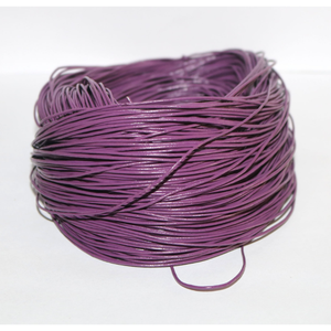 Premium Purple <b>Leather</b> Cord 1.5mm Thickness | Durable Round Genuine <b>Leather</b> String for Jewelry Making, <b>Bracelet</b> & DIY Crafts - Product Image 1