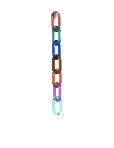 Sculpture murale artistique en chaîne de résine colorée, décoration intérieure, forme personnalisée, faite à la main, dégradé bleu, Artizon Studio - Product Image 2