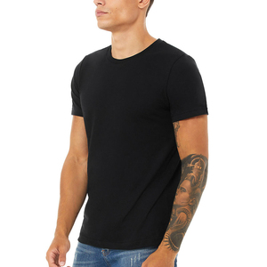 Camiseta de Hombre Negra 100% Algodón Tejido de Manga Corta con Cuello Redondo, Corte Regular, Color Sólido, Transpirable y Ecológica - Product Image 6