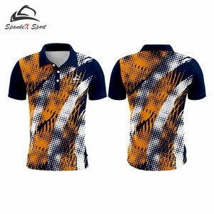 เสื้อยืดกราฟิกถักคุณภาพสูง 100% โพลีเอสเตอร์สำหรับผู้ชาย พิมพ์โลโก้ตามสั่ง แขนสั้น สวมใส่สบาย สีตามสั่ง - Product Image 1