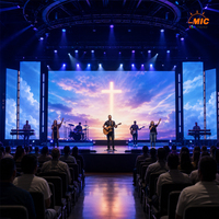 Pantalla LED para Iglesia de Interior, 4K HDR10+, Garantía de 5 Años, para Escenario de Culto y Fondo de Mensajes