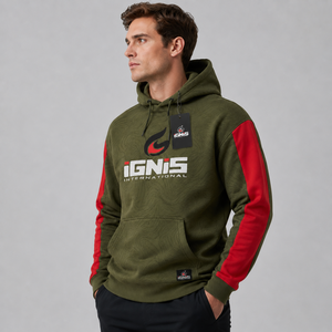 Sweat-shirt à capuche léger pour homme avec poignets côtelés, idéal pour le sport, le streetwear et le confort quotidien, avec options OEM/ODM - Product Image 3