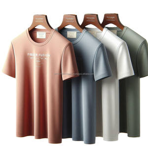 T-shirts tricotés pour hommes, col rond, manches courtes, motif solide, étiquette de marque, couleur, prêt à expédier, lot en vrac du Bangladesh - Product Image 6