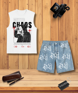 Ensemble short en jean et débardeur - Product Image 1