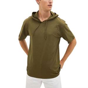 Offre Spéciale – T-shirts à Capuche Brodés Personnalisables pour Hommes, 100% Coton, Motif Uni, Tissu Teint, Prix Abordable - Product Image 5
