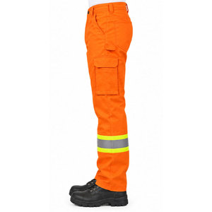 Pantalones de Trabajo de Alta Visibilidad Reflectantes Color Naranja para Hombre, Hechos a Medida al por Mayor, con Logotipo Personalizado - Product Image 4