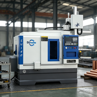 Kleine verticale zware-duty tweespindel automatische draaibank SN40 Fanuc CNC-besturing voor hobby-metaalbewerking in thuiswerkplaats