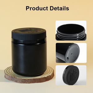 Pot en plastique PET de qualité alimentaire de 140 ml, à large ouverture, avec couvercle à vis, pour le stockage en vrac de crèmes, baumes et compléments alimentaires, personnalisable avec logo - Product Image 5