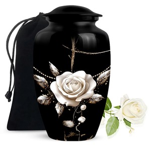 Rose Eco-Friendly Customizable Designs Durable 220 Cubic Inch Funeral Urns for Ashes Cremation Urn for Adult Men & Women - Product Image 3