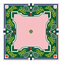 Tapis de Mahjong Américain Personnalisé 33x33 Pouces en Néoprène Premium Antidérapant et Réducteur de Bruit pour Court de Tennis et Jeu de Table OEM ODM Vente en Gros