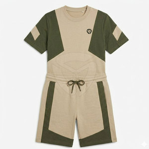 Ensemble t-shirt et short décontracté pour homme, tissu confortable et respirant, parfait pour l'été, usage quotidien, activités de plein air - Product Image 4