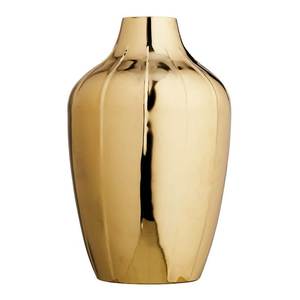 Minimalist aluminum floor <b>Vase</b> Decor Handmade Tabletop Metal <b>Vase</b> <b>Gold</b> Tone Design - Product Image 2