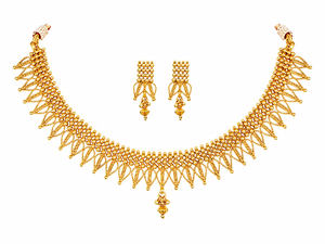 Ensemble collier, boucles d'oreilles et parure de tête en alliage plaqué or avec zircon et perles d'imitation, design vintage pour femmes, bijoux de mariage - Product Image 1