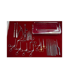 Kit d'instruments de micro-chirurgie auriculaire pour tympanoplastie, en acier inoxydable de qualité supérieure, réutilisable, certifié CE ISO, pour ORL, kit d'otologie professionnel - Product Image 1