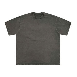 <b>Men's</b> <b>Navy</b> <b>Blue</b> Distressed Knit T-<b>Shirt</b> Short Sleeve O-Neck Oversized 100% Cotton Breathable Casual Top - Product Image 6