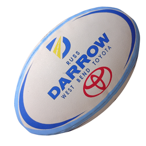 Ballon de rugby d'entraînement taille 5, caoutchouc durable à forte adhérence, logo personnalisé pour les clubs et les écoles de rugby - Product Image 5