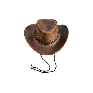 Premium High Quality Genuine Leather Cowboy Hats for Men and Women-<b>Equestrian</b> Use - Product Image 4