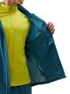 Personalizado al aire libre correr entrenamiento deporte fútbol gimnasio cortavientos pista Anorak poliéster cremallera completa sudaderas con capucha hombres chaqueta de fútbol - Product Image 5