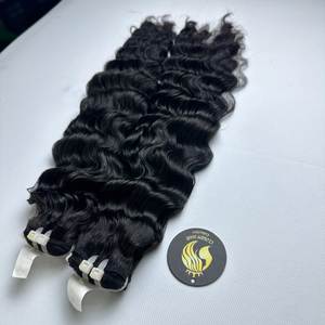 CDYHAIRVN Extensiones de Cabello Ondulado Indio Vietnamita al por Mayor, 24 Pulgadas, 100g, Liso Sedoso, Ondulado, de Una Sola Capa, Densidad Completa, No Remy - Product Image 3