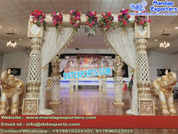 Arches de mariage impressionnantes en métal pour porte d'entrée Dernier décor d'entrée de salle de mariage avec arche en métal Arches de style cage en métal