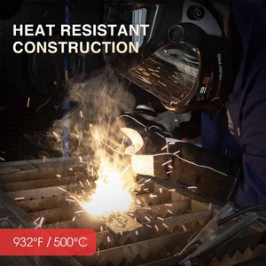 Gants de soudure en cuir de vachette de qualité supérieure, renforcés, résistants à la chaleur, pour la lutte contre les incendies et le barbecue - Product Image 5