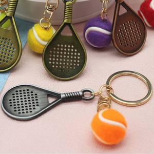 พวงกุญแจ 3 มิติรูปไม้พาเดล รุ่นใหม่ปี 2025 พวงกุญแจโลหะรูปไม้เทนนิส ธีมกีฬา พวงกุญแจโลหะ - Product Image 3