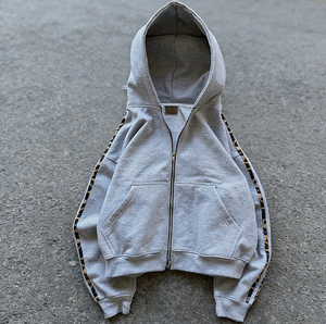 Hoodie Oversize Personnalisé Style Urbain et Pull Cropped Unisexe à Rayures Épaisses Streetwear Coupe Boxy - Product Image 5