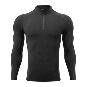 Wholesale Custom High Elastic Durable Skinny <b>Mens</b> Spring Tracksuit Gym Training Sportswear Quick Dry Anti Wrinkle - Product Image 3