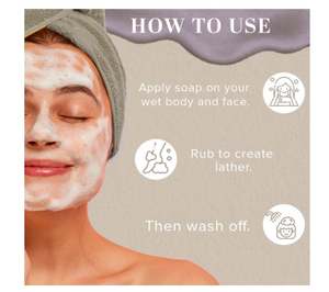 Jabón Artesanal Herbal de Leche de Coco y Miel Khadi Natural para el Baño, Nutre la Piel, Ayuda a Mantener la Suavidad e Hidratación de la Piel - Product Image 3